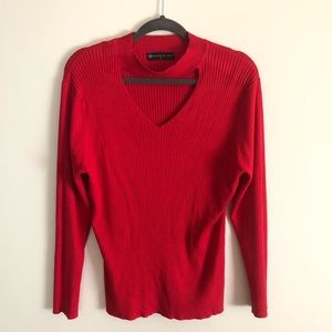 Fashion to figure  red sweater